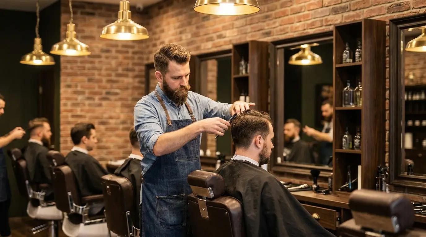 Example barbershop website built by YPW